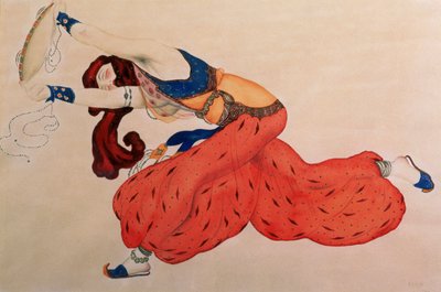 A Study for a figure of a dancer for Scheherazade by Leon Bakst